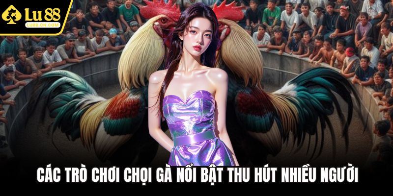 Các trò chơi chọi gà nổi bật thu hút nhiều người