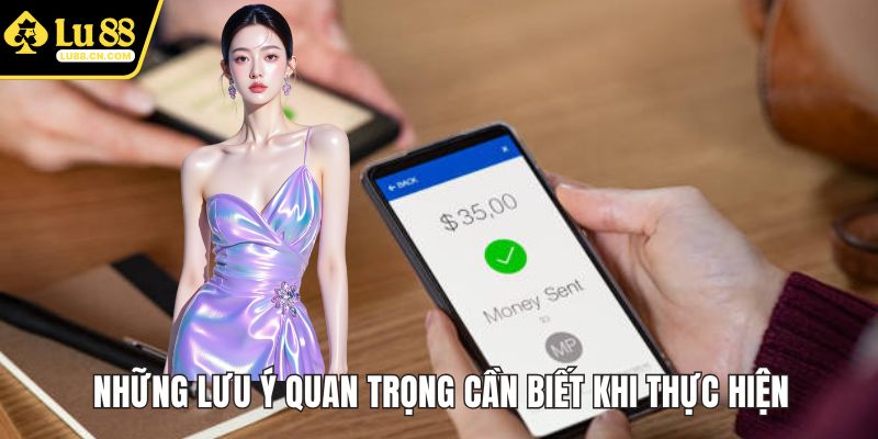 Những lưu ý quan trọng cần biết khi thực hiện